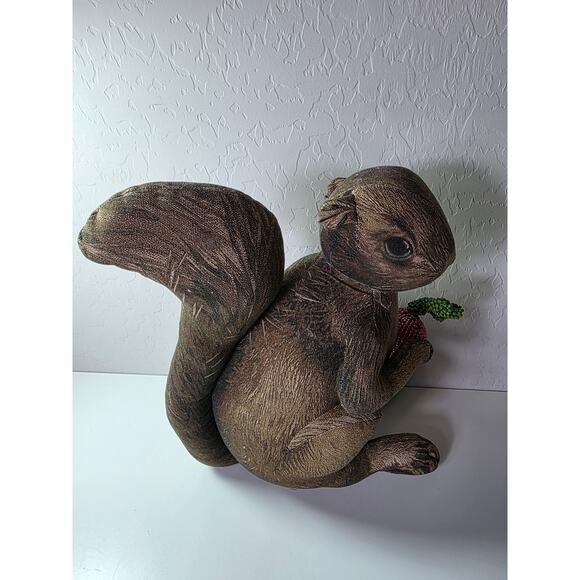 NEW John Derian Squirrel Sparkling Beaded Target 12" Plush Pillow NWT - Picture 2 of 10